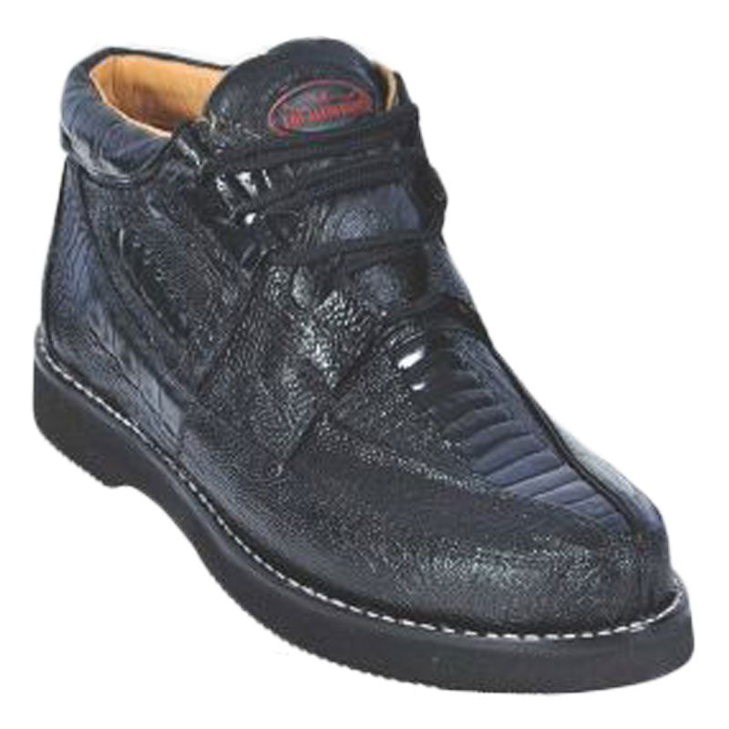Los Altos Ostrich Leg Casual Shoes Black