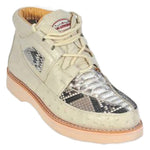 Los Altos Ostrich Leg Casual Shoes Winter White / Natural
