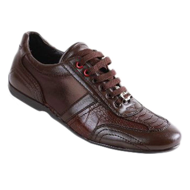 Los Altos Ostrich Leg Sneakers Brown