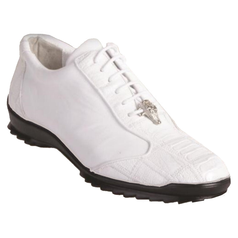 Los Altos Ostrich Leg Sneakers White