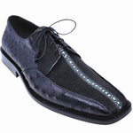Los Altos Stingray & Ostrich Dress Shoes Black