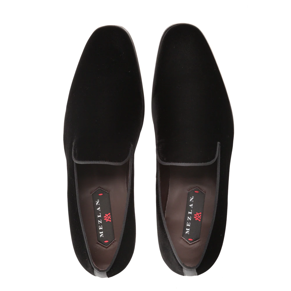 Mezlan Lublin Velvet Formal Loafers Black (Lublin)