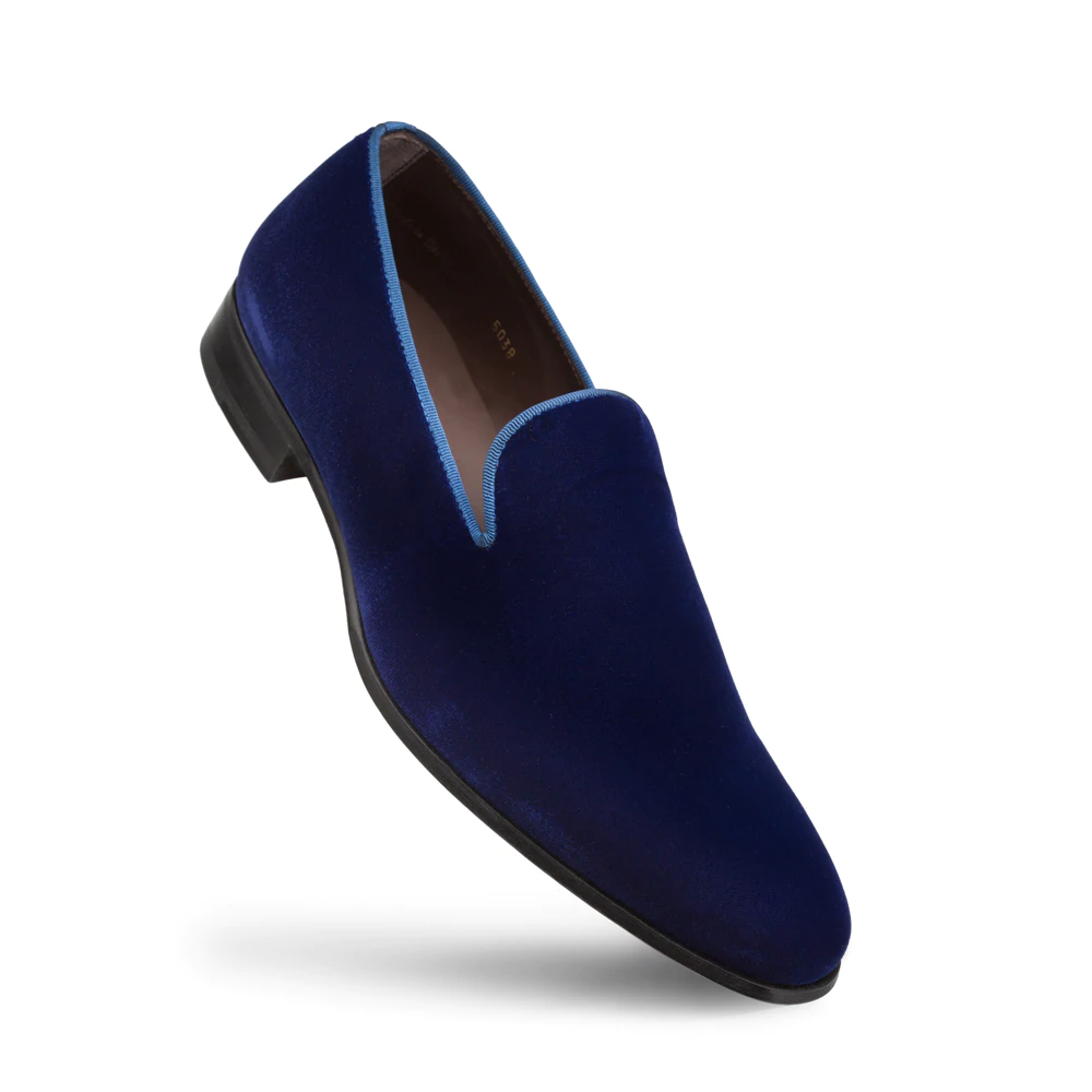 Mezlan Lublin Velvet Formal Loafers Blue (Lublin)