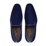 Mezlan Lublin Velvet Formal Loafers Blue (Lublin)