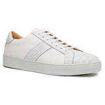 Zelli Luca Crocodile & Calfskin Sneakers White (61-100-WHT)