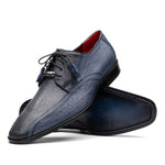 Marco Di Milano Lucca Ostrich & Stingray Shoes Navy