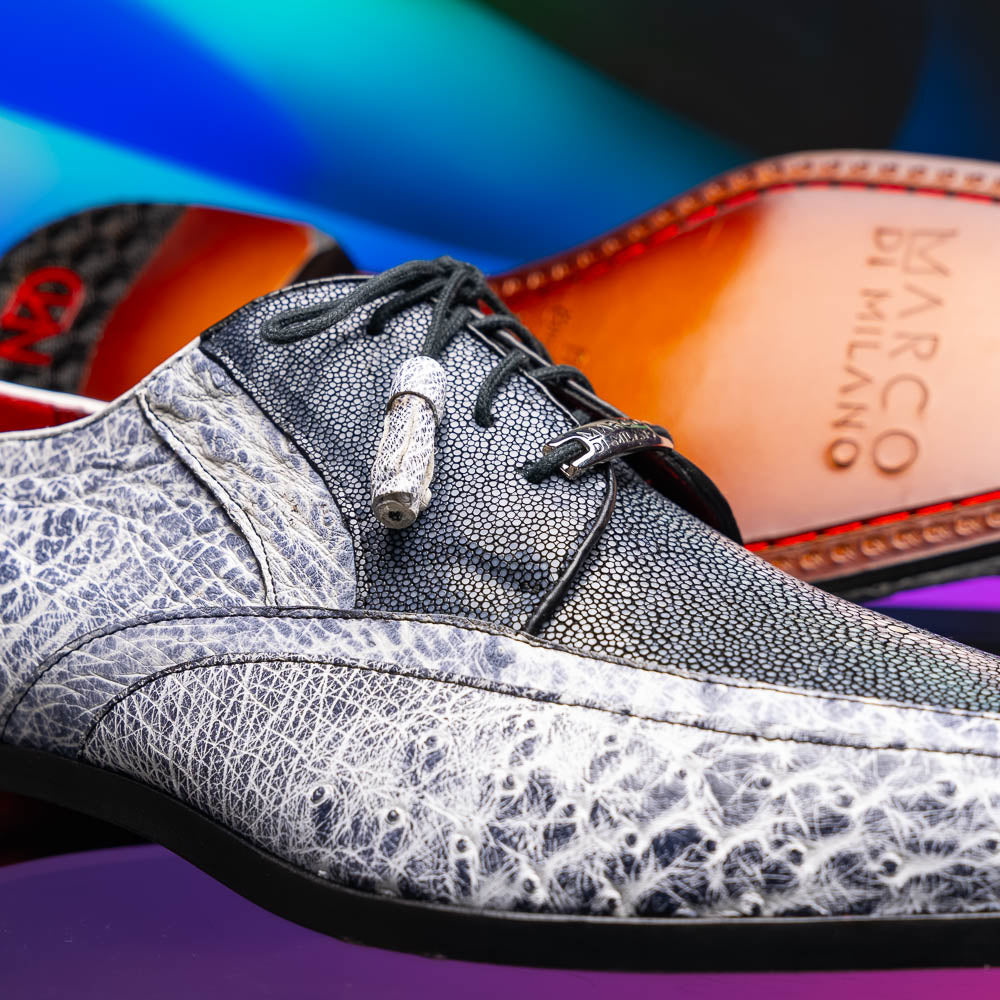 Marco Di Milano Lucca Ostrich & Stingray Shoes Newspaper