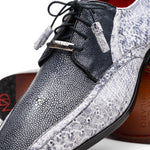 Marco Di Milano Lucca Ostrich & Stingray Shoes Newspaper