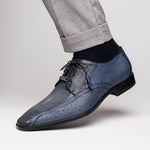 Marco Di Milano Lucca Ostrich & Stingray Shoes Navy