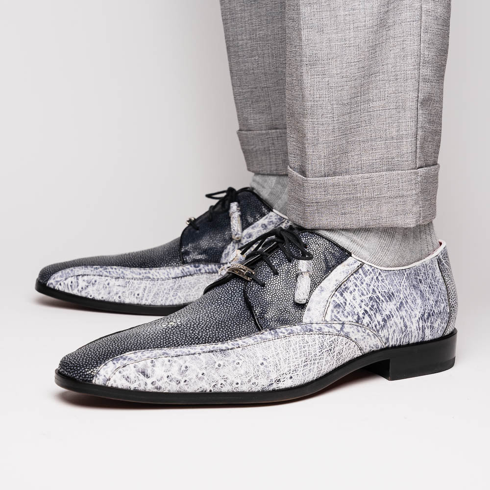 Marco Di Milano Lucca Ostrich & Stingray Shoes Newspaper