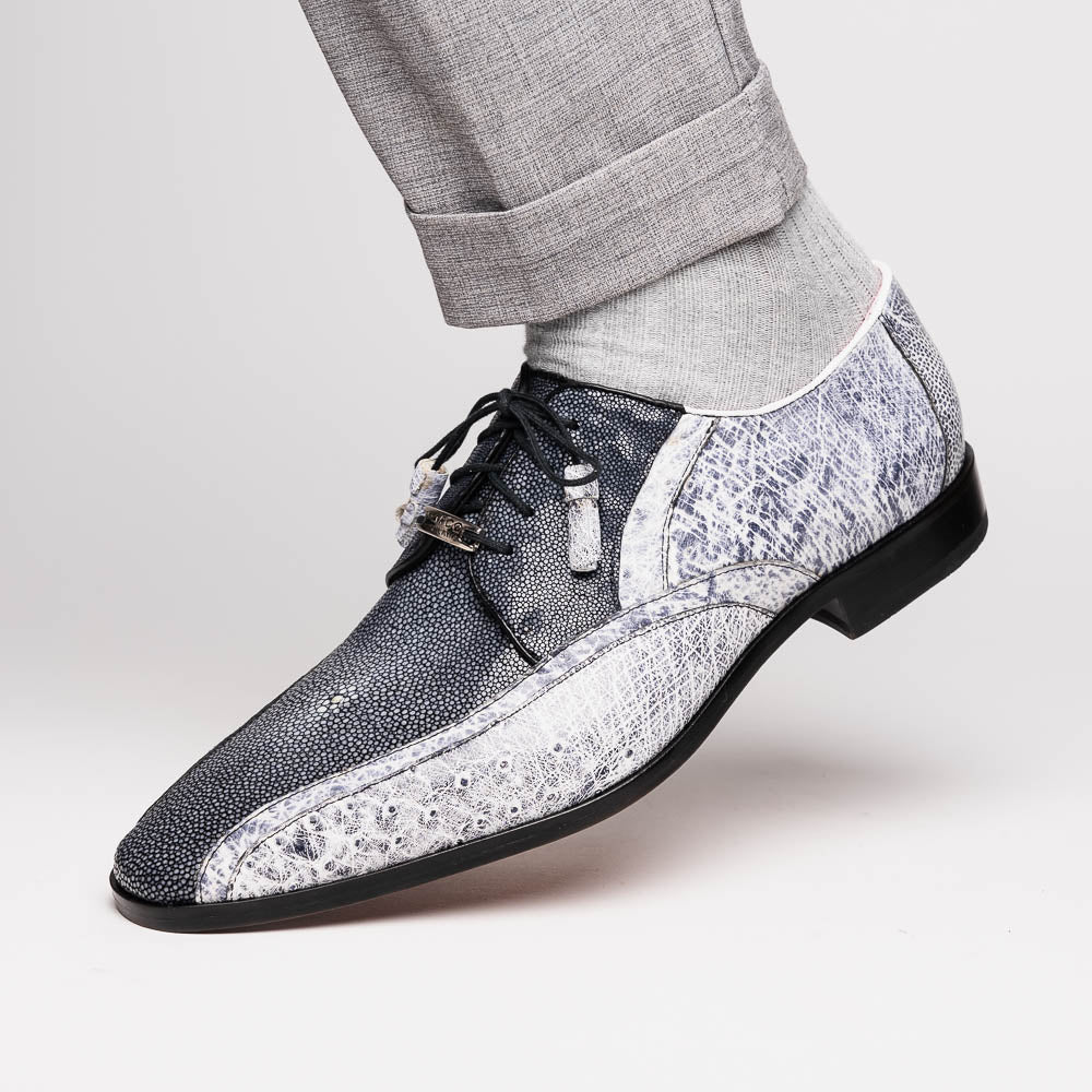 Marco Di Milano Lucca Ostrich & Stingray Shoes Newspaper