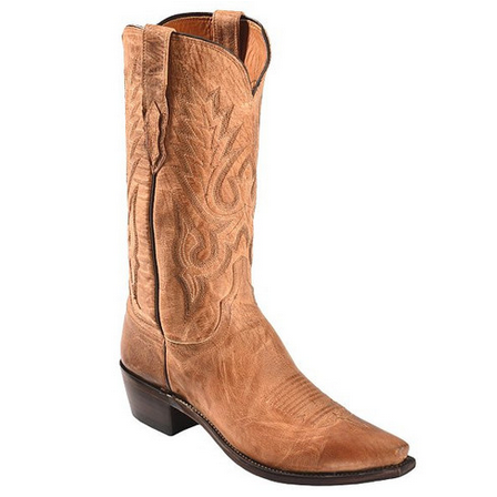 Lucchese M1008.S54 Goat Leather Boots Tan