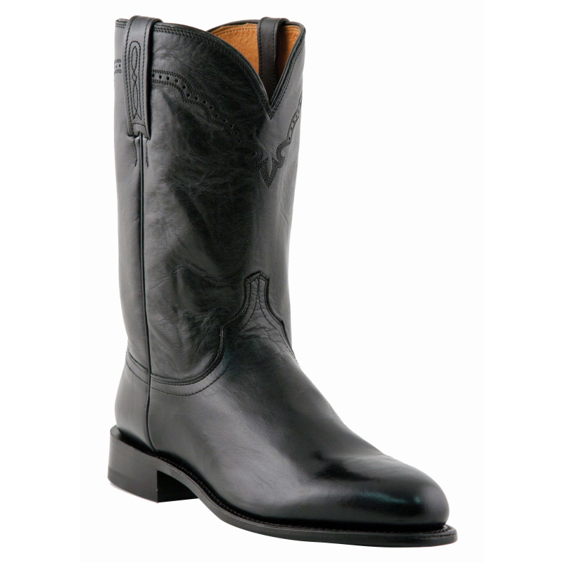 Lucchese M1010.C2 Calfskin Roper Boots Black