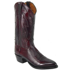 Lucchese M1021.J4 Calfskin Lonestar Boots Black Cherry