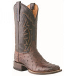 Lucchese M1611.TWF Hogan Ostrich Quill Boots Sienna Brown