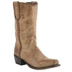 Lucchese M2602.74 Mad Dog Goat Leather Boots Pearl