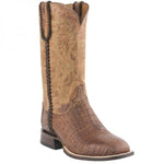 Lucchese M2617.WF Dalton Caiman Crocodile Belly Boots Barnwood Brown