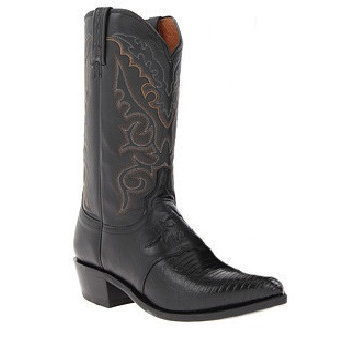 Lucchese M2900.R4 Silas Lizard Boots Black