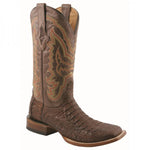 Lucchese M4539.TWF Brant Hornback Caiman Crocodile Boots Cigar Brown