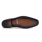 Marco Di Milano Luciano Caiman Crocodile Wingtip Shoes Blue / Brandy