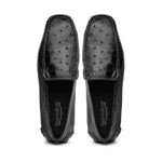 Belvedere Luis Ostrich Shoes Black