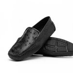 Belvedere Luis Ostrich Shoes Black