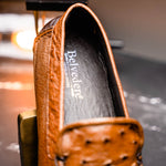 Belvedere Luis Ostrich Shoes Tabac