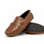 Belvedere Luis Ostrich Shoes Tabac