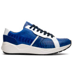 Marco Di Milano Lyon Ostrich Leg & Calfskin Sneakers Blue / White