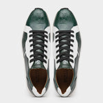 Marco Di Milano Lyon Ostrich Leg & Calfskin Sneakers Green / White