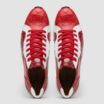 Marco Di Milano Lyon Ostrich Leg & Calfskin Sneakers Red / White