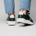 Marco Di Milano Lyon Ostrich Leg & Calfskin Sneakers Green / White