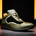 Mauri M705/3 Baby Croc / Velvet Sneakers Money Green (Special Order)