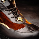 Mauri M705/3 Baby Croc / Velvet Sneakers Sport Rust