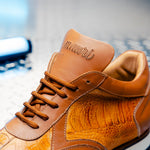 Mauri M770/4 Bolt Ostrich Leg & Nappa Sneaker Chestnut / Cognac