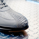 Mauri M770/4 Bolt Ostrich Leg & Nappa Sneaker Light Grey