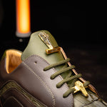 Mauri M799 Hornback / Nappa Sneakers Sport Rust & Money Green
