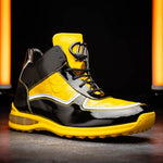 Mauri M797 Baby Croc / Patent Leather Sneakers Black & Yellow (Special Order)
