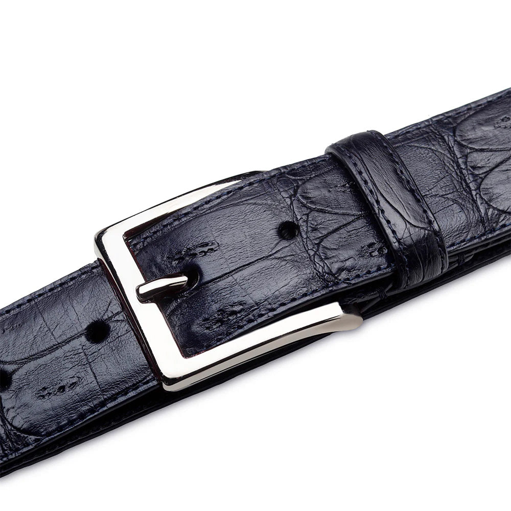 Mezlan Classic Crocodile Belt Blue (AO11523)
