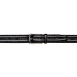Mezlan Classic Lizard Belt Black