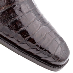 Mezlan Anderson Crocodile Derby Shoes Dark Brown (13584-F)
