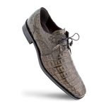Mezlan Anderson Crocodile Derby Shoes Gray (13584-F)