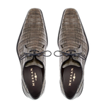 Mezlan Anderson Crocodile Derby Shoes Gray (13584-F)