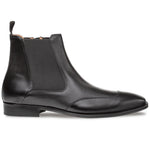 Mezlan Cadence Leather Zip Chelsea Boot Black