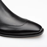 Mezlan Cadence Leather Zip Chelsea Boot Black