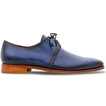 Mezlan Empire Patina Leather Derby Blue