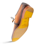 Mezlan Empire Patina Leather Derby Cognac