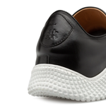 Mezlan Leather Scallop Sole Sneaker Black (A20604)