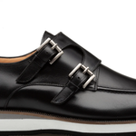 Mezlan Double Monk Strap Black