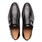 Mezlan Double Monk Strap Black